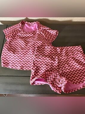 Wild Fable Pink Wave Print Matching Set XS